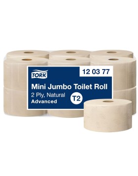 Tork Natural Mini Jumbo χαρτί υγείας σε ρολό 170m 12ρολ