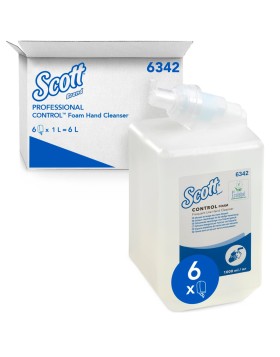 Bundle: Scott Control σαπούνι χεριών σε αφρό χωρίς άρωμα 1L 6τεμ