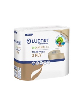Lucart EcoNatural 4.3 χαρτί υγείας σε ρολό 4ρολ/πακ