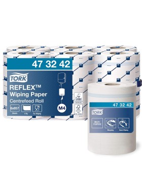 Tork Reflex Wiping Paper ρολό centerfeed 300m 6ρολ/δεμ