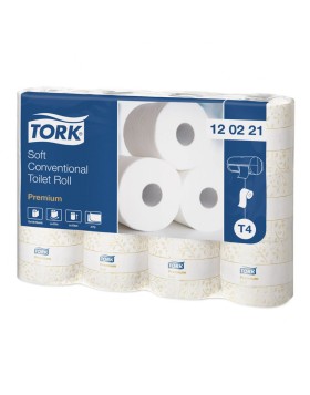 Tork Soft χαρτί υγείας σε ρολό με περιτύλιγμα 22m 12ρολ/πακ
