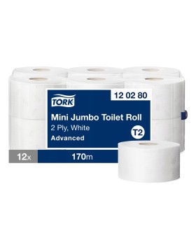 Tork Mini Jumbo χαρτί υγείας σε ρολό 170m 12ρολ/δεμ