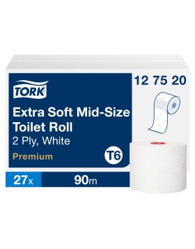 Tork Soft Mid-size Premium χαρτί υγείας σε ρολό 90m 27ρολ/κιβ