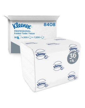 Kleenex Ultra χαρτί υγείας σε φύλλα 7200φυλ/κιβ