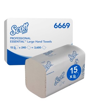 Scott Essential χειροπετσέτα W-Fold 3600τεμ