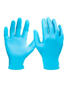 Γάντια νιτριλίου μια χρήσης μπλε 100τεμ