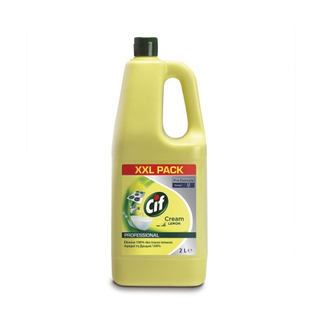 Cif Pro Formula Cream Lemon General Cleansing Cream with lemon fragrance 2L (Img 1)