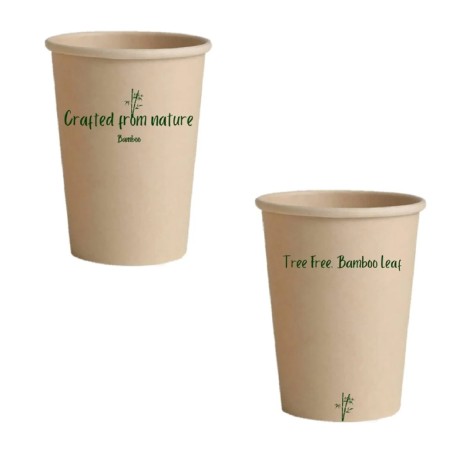 Χάρτινο ποτήρι μονότοιχο Bamboo 12oz – 1000 τεμ./κιβ (Img 1)