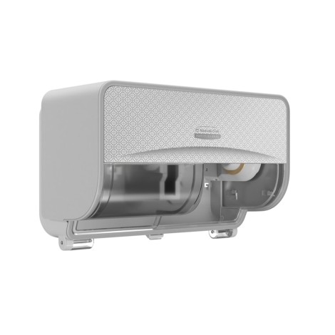 Kimberly-Clark Professional ICON 53655 twin roll toilet paper dispenser with interchangeable faceplate (Img 2)