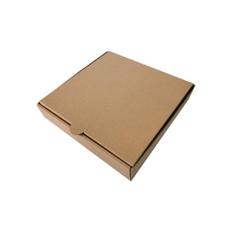 Brown (kraft) pizza box measuring 30x30x4.2cm – 100 pcs. (Img 1)