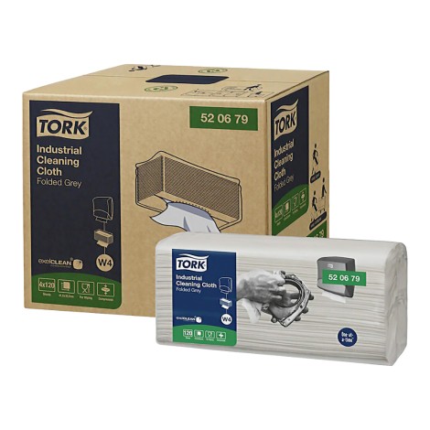 Tork industrial cleaning cloth in sheets non-woven 120pcs/pack (Img 1)