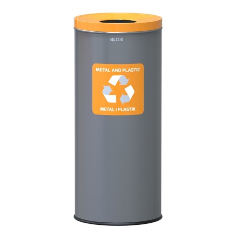 Alda Eko Rounds stainless steel waste bin 45L (Img 1)