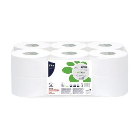 Papernet Biotech Superior Mini Jumbo toilet paper in roll 149,85m 12 rolls/volume (Img 1)