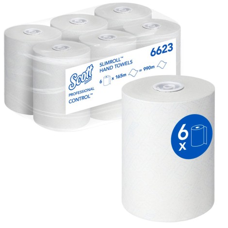 Scott Control hand towel in roll 165m 6 roll/bundle (Img 1)