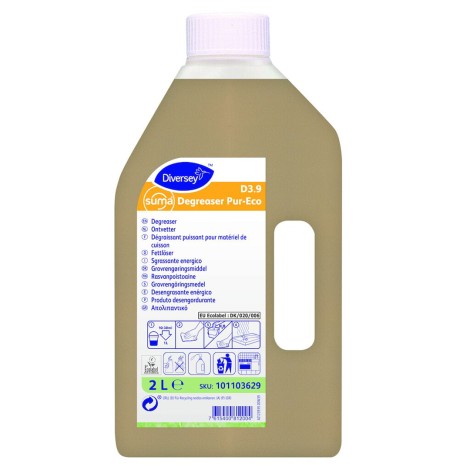 Diversey Suma Degreaser Pur-Eco D3.9 powerful degreaser 6x2L (Img 1)