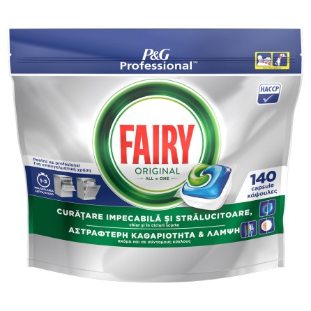 Fairy Professional All in One Original dishwasher capsules 140pcs